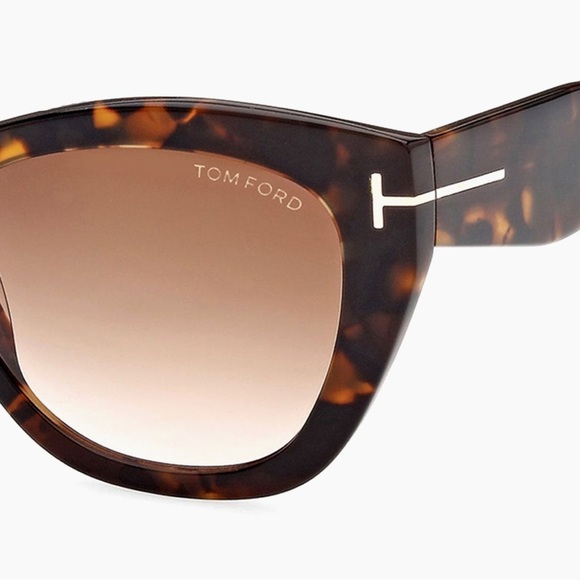 TOM FORD Cara 56MM Gradiant Lens UV Protection Square Sunglasses Brown New - Picture 4 of 13